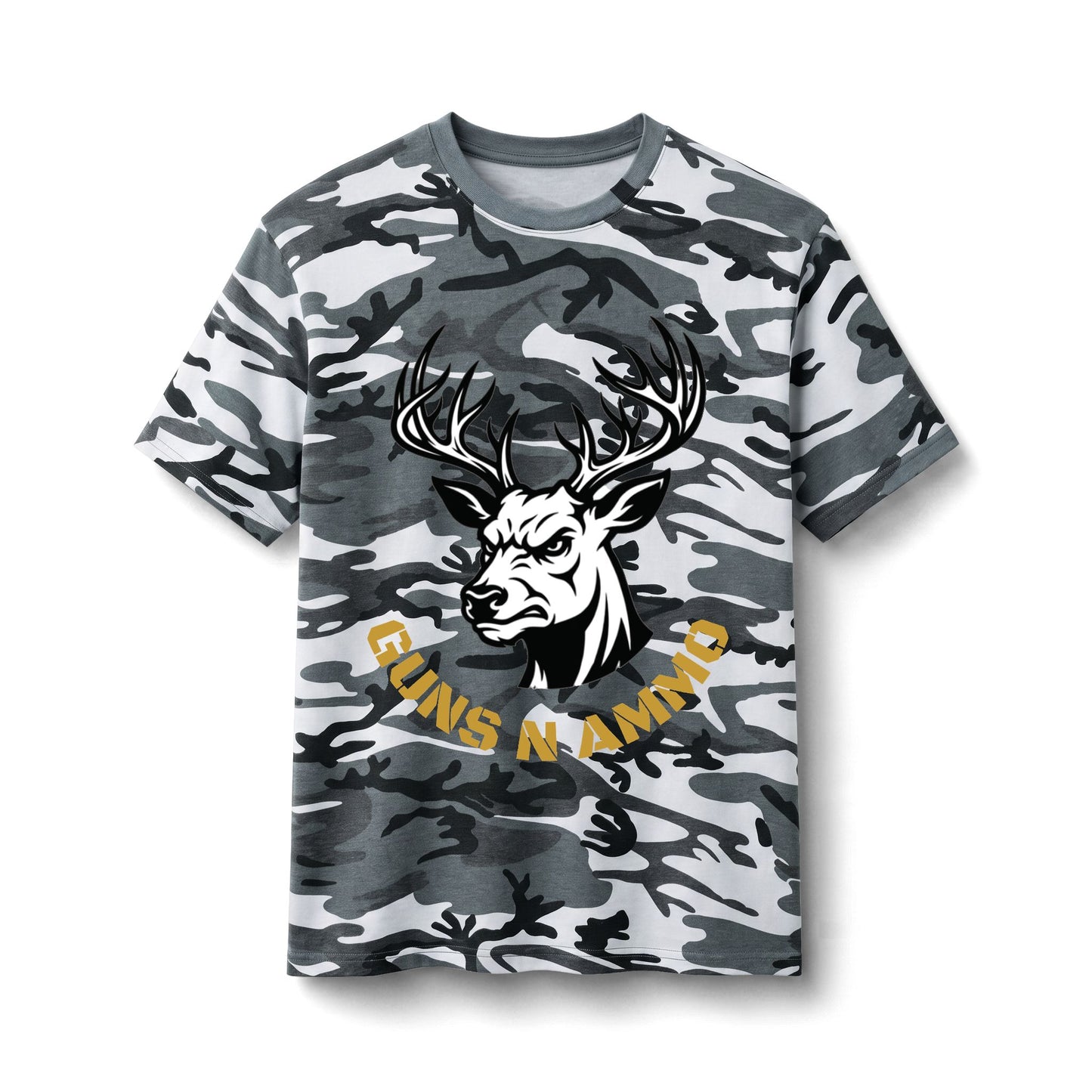 Angry Deer Cotton Camo Tee
