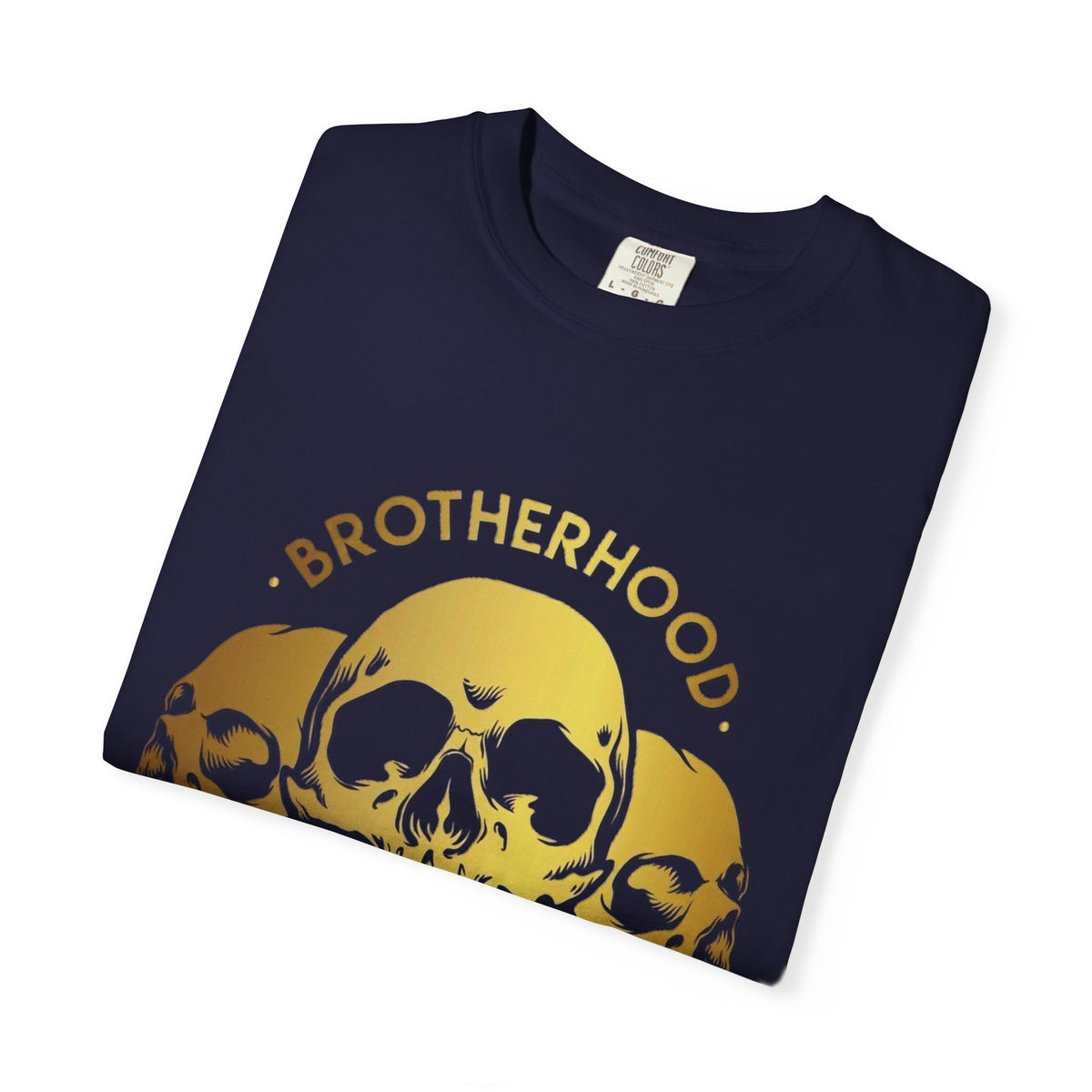 Brotherhood Skull Trio T-shirt | Skull Illustration, Dark Graphic Tee