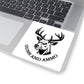 Guns and Ammo Deer Head Sticker — Hunting Rifle Decal