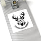 Guns and Ammo Deer Head Sticker — Hunting Rifle Decal