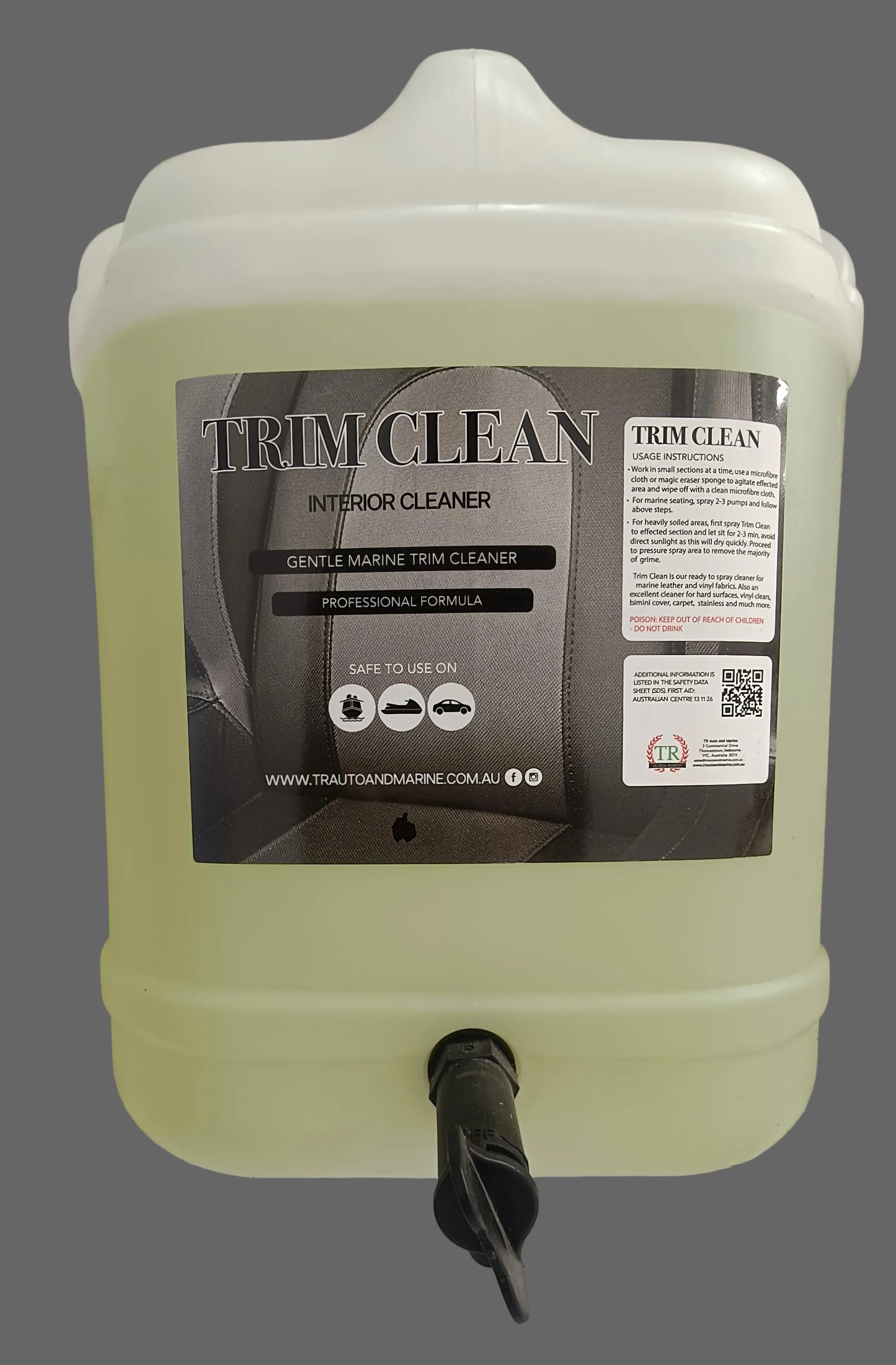 20ltr TRIM CLEAN INTERIOR UPHOLSTERY CLEANER